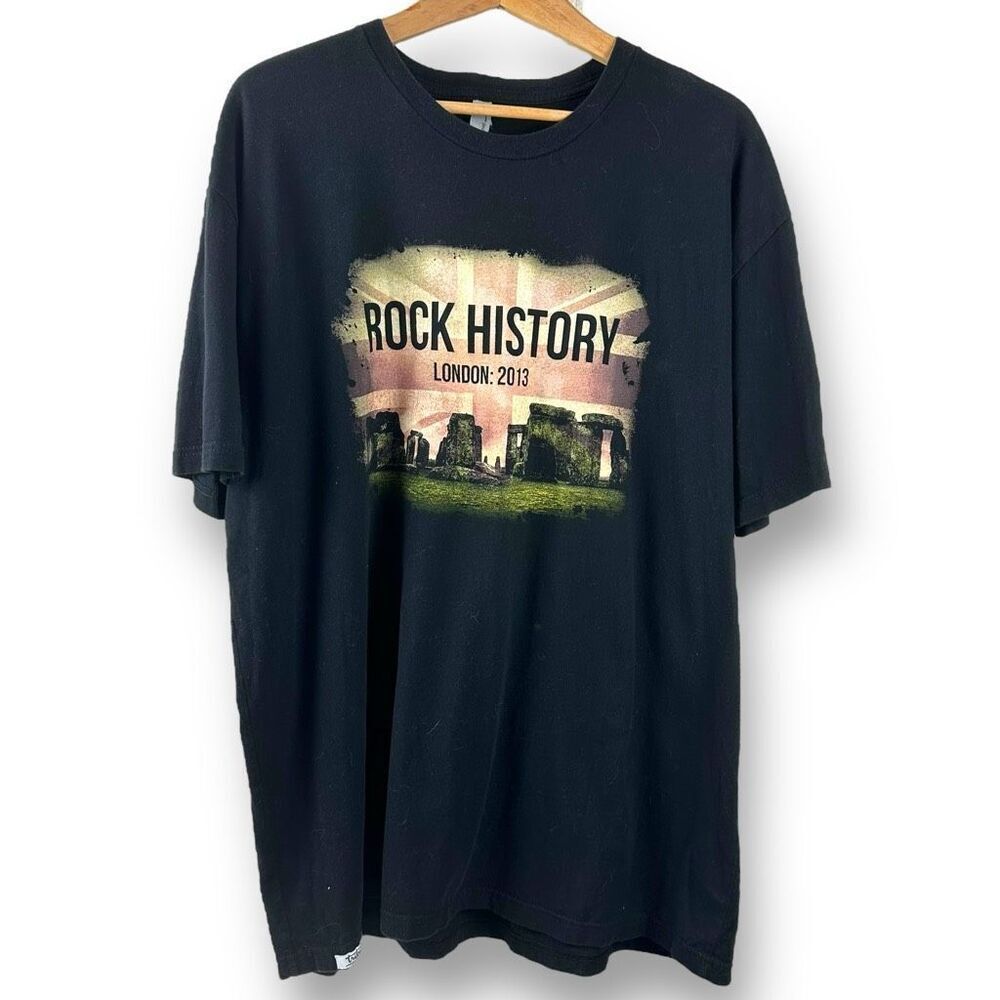 Joe Bonamassa Band Tee XXL Rock History 2013 London Tour Merch Black Stonehedge